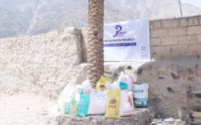 Food baskets for the people in Taiz, Yemen
