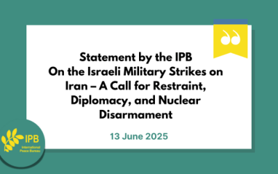 Statement by the International Peace Bureau (IPB) | 13 June