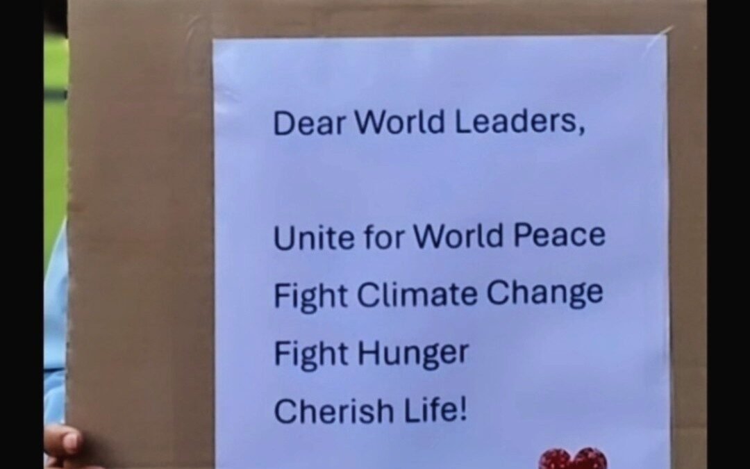 World leaders must unite for peace and tackle the climate crisis and hunger